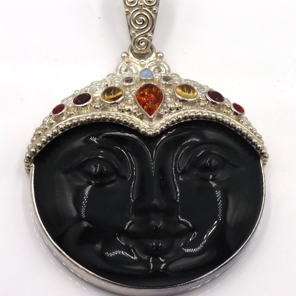 Sterling Silver Sejan goddess pendant